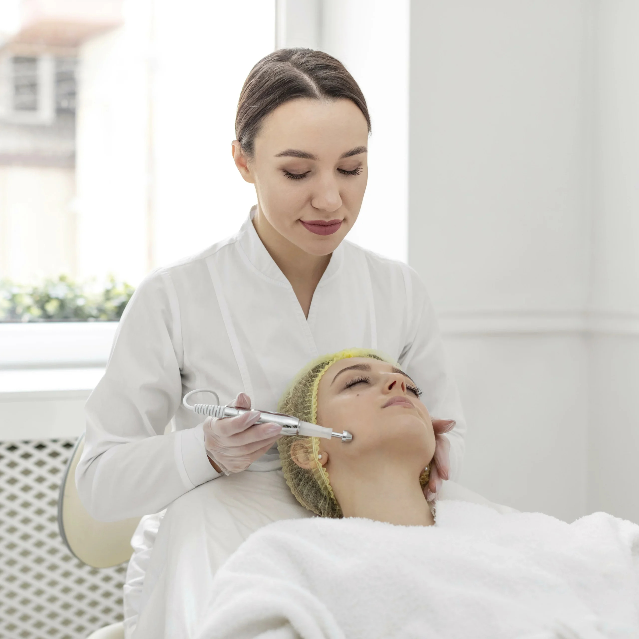 femme a la clinique de beaute pour un traitement de remplissage scaled